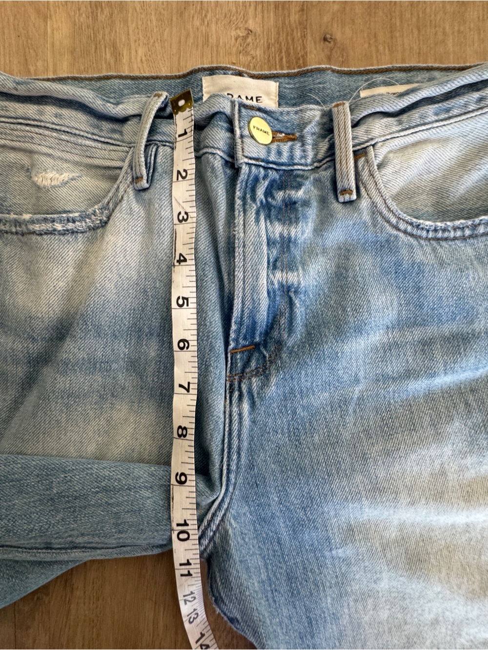 Frame Le Hollywood Crop Released Hem Jeans sz 27 - Picture 6 of 13